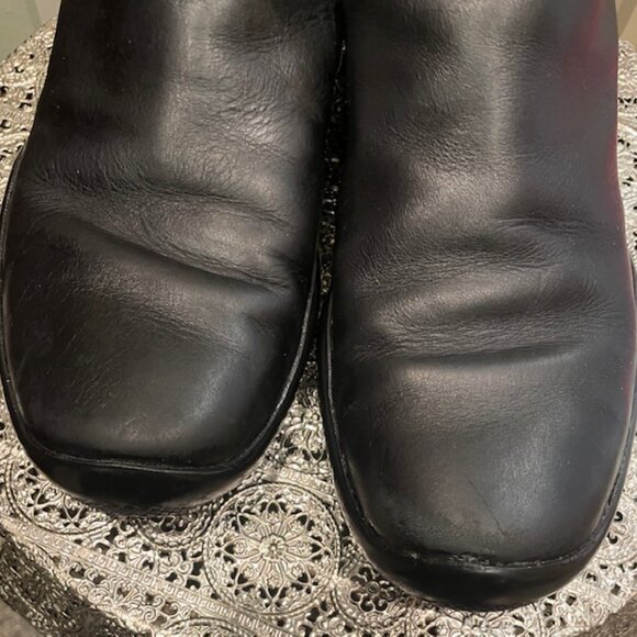 Women's Prada Sport Black Leather Velcro Strap Ankle Boot Size 38 - Picture 4 of 6